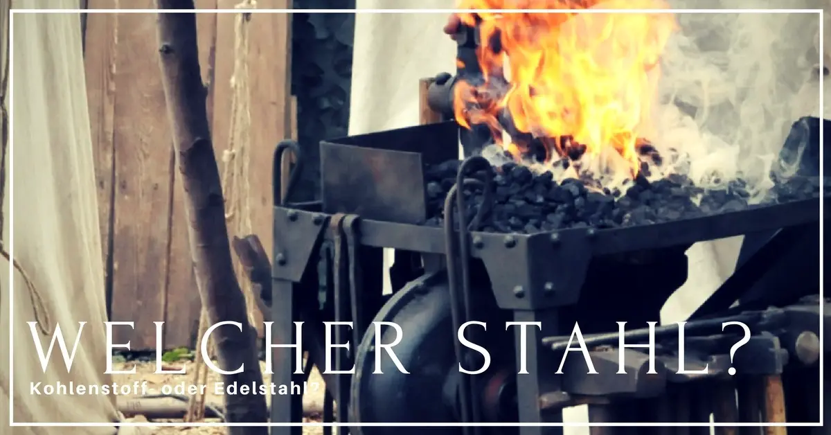 Edelstahl- oder Kohlenstoffstahlklinge