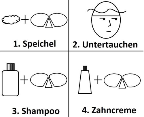 tauchmaske vor dem Beschlagen schützen