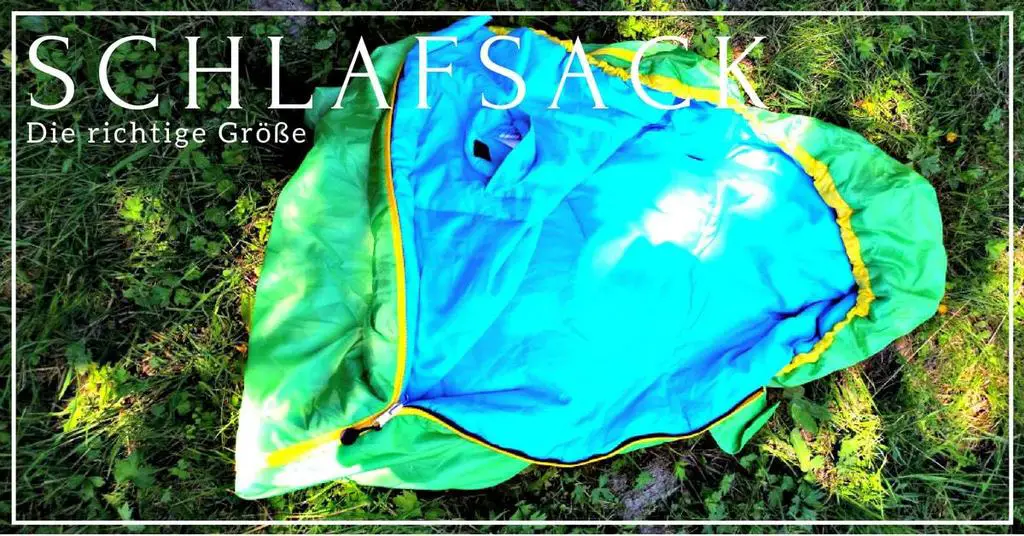schlafsack Größe ermitteln outdoor