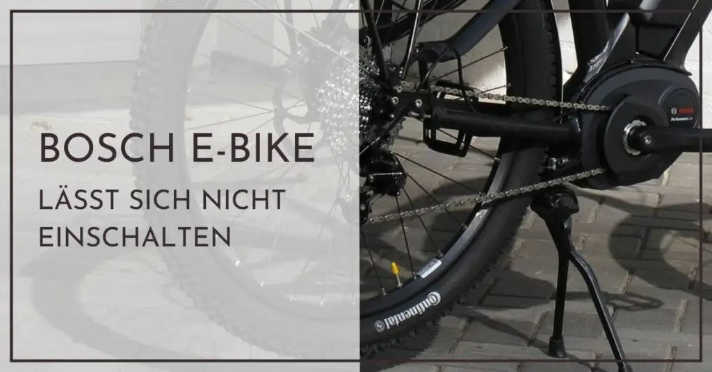 Prophete E Bike Lässt Sich Nicht Einschalten