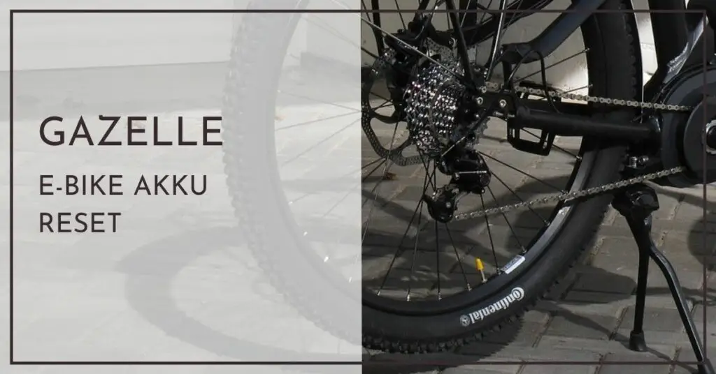 Gazelle e-bike Akku Reset