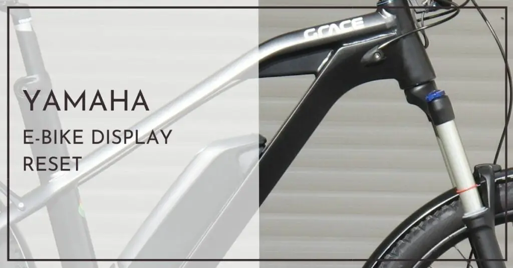 Yamaha E-Bike Display Reset - Einstellung
