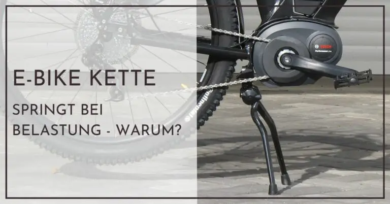 E-Bike Kette springt bei Belastung - Schnellhilfe für Neulinge