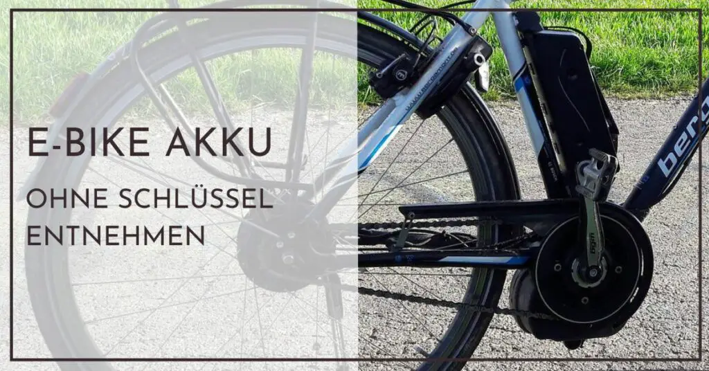 E-Bike Akku entnehmen ohne Schlüssel - Schnellhilfe für Neulinge