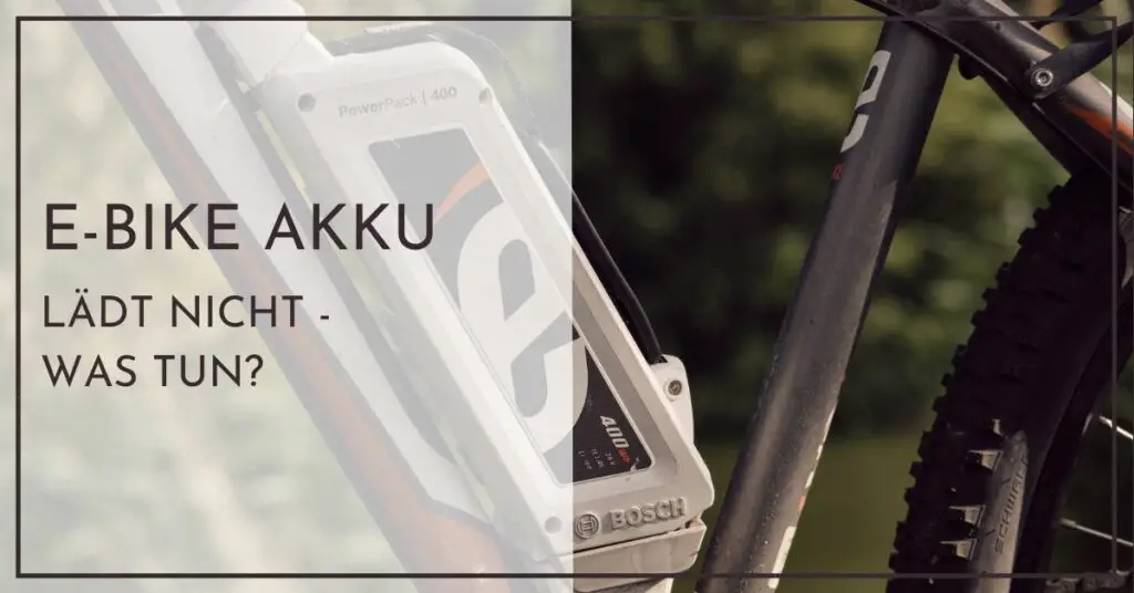 E-Bike Akku lädt nicht - Schnellhilfe für Neulinge