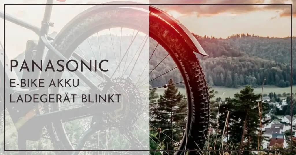 Panasonic E-Bike Akku Ladegerät blinkt